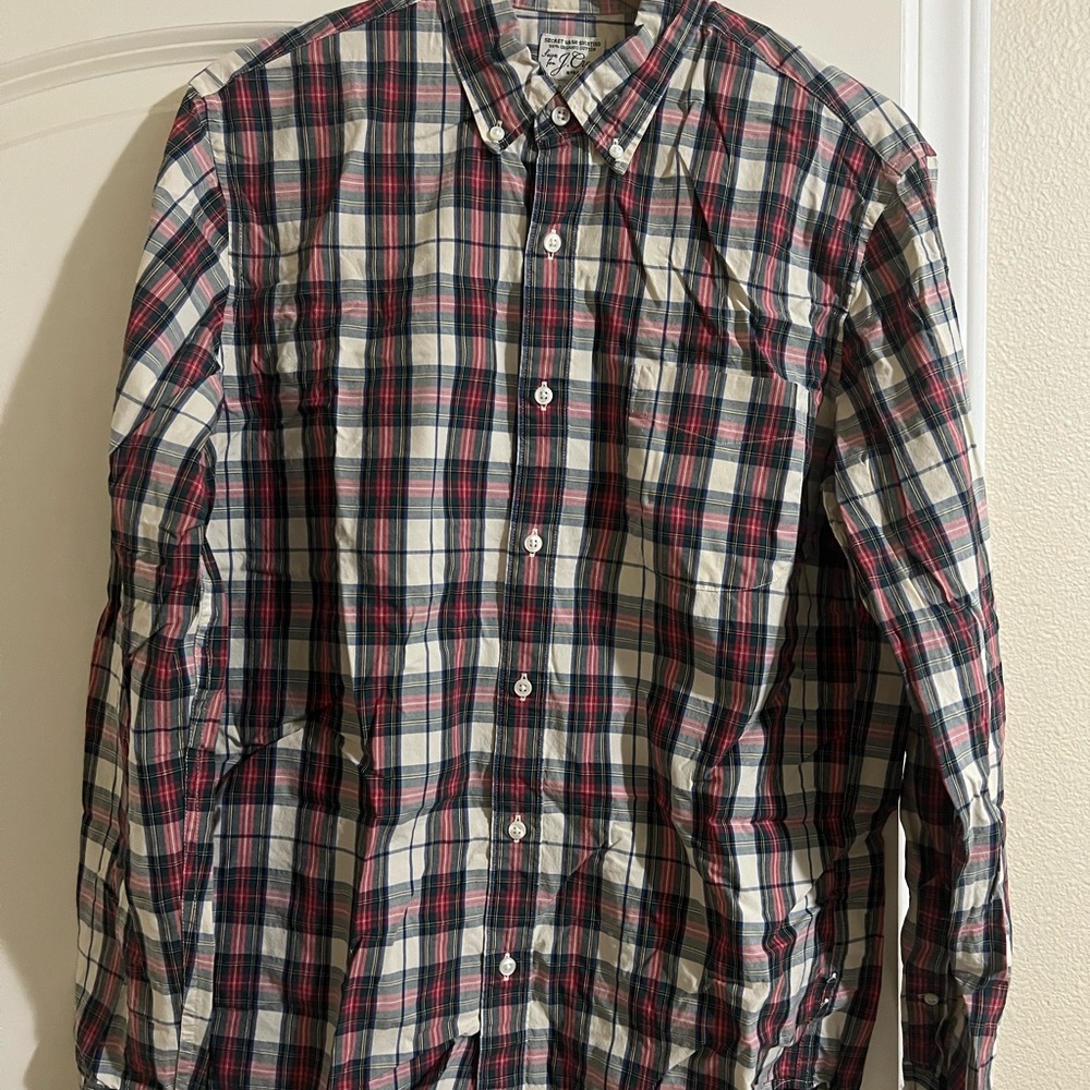 J. Crew Slim Plaid Casual Shirt
